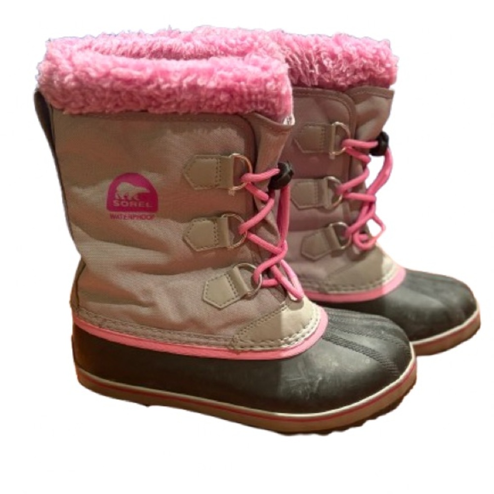 Sorel Pink and Gray Ladies Winter Boots